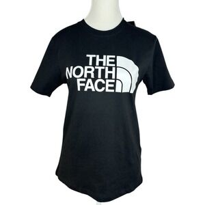 The North Face Womens Half Dome Tee Black White Logo Shirt NF0A81V9 XS NEW‎